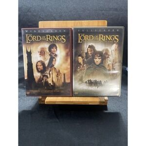 Lord of the Rings DVD Lot Fellowship of the Ring Full Two Towers Wide
